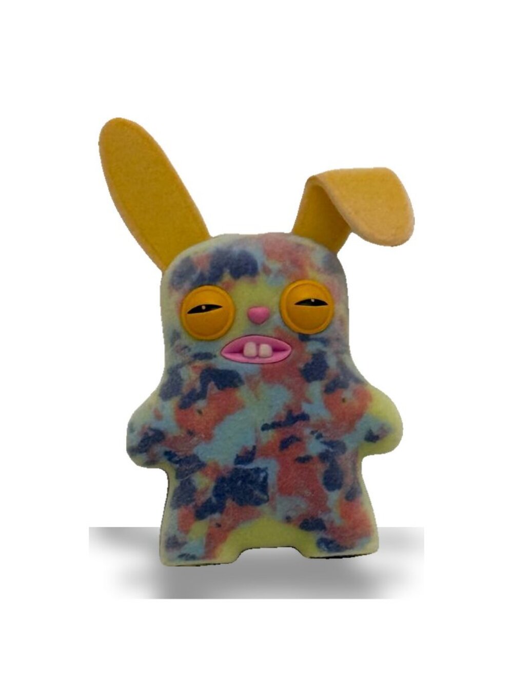 Small Fuggler Multicolor Rabid Rabbit Rabbid 2.5" Mini Figure - Picture 2 of 4